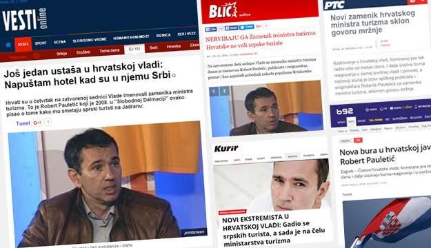 Već napravio štetu: Srpski mediji o Pauletiću, huškaču koji ne voli srpske turiste
