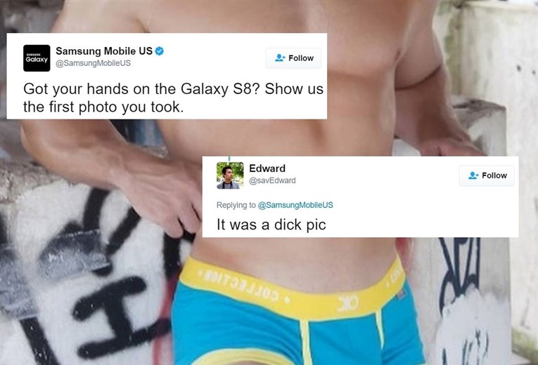 Pohvalio se Samsungu da je s Galaxyjem S8 fotkao svoj penis, oni ga uništili na Twitteru