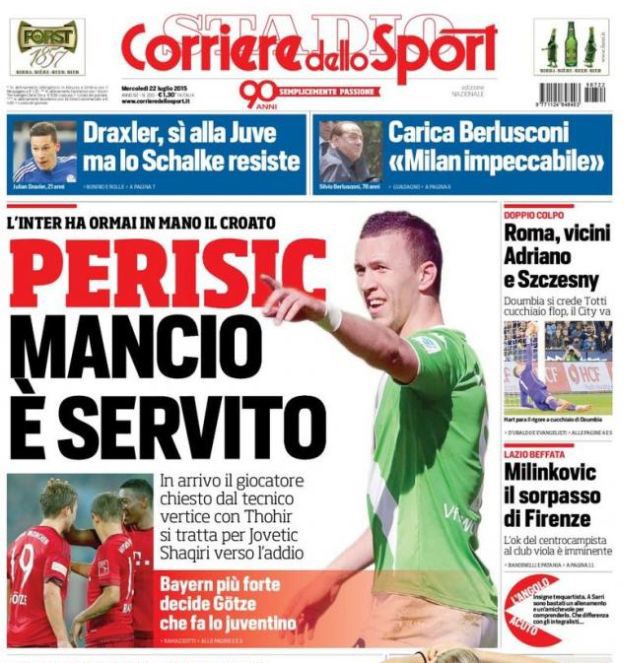 Svjetske naslovnice: Mancini ne odustaje od Perišića