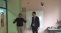 VIDEO Pernar posjetio školu u BiH, dočekala ga otkazana nastava