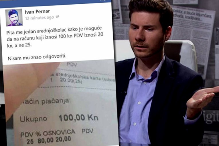 Pernar se osramotio na Fejsu, nije znao izračunati PDV na računu od 100 kuna