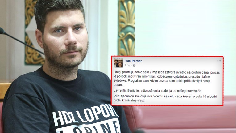 Ivan Pernar objavio: Dobio sam dva mjeseca zatvora uvjetno
