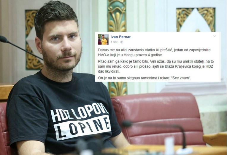 Pernar prepričao susret sa zapovjednikom HVO-a: "Sjeti se Blaža Kraljevića kojeg je HDZ dao likvidirati"