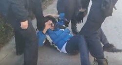 VIDEO Pernar se gurao s policijom, završio na podu pa se derao: "Neka cijela Hrvatska vidi HDZ-ovu politiku"