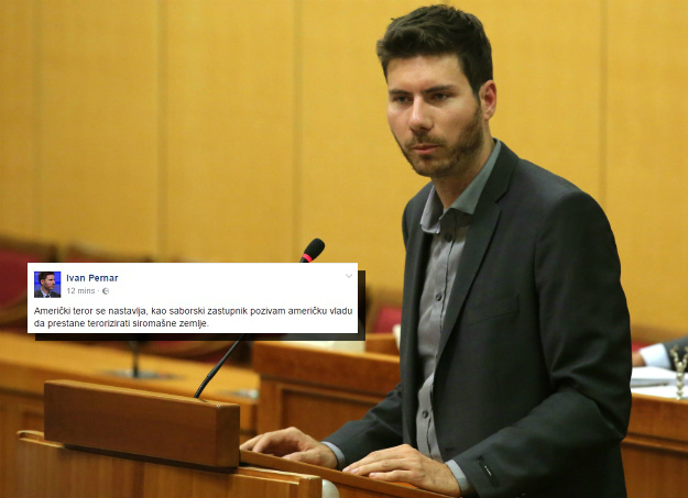 Pernar: Kao saborski zastupnik pozivam SAD da prestane terorizirati siromašne zemlje