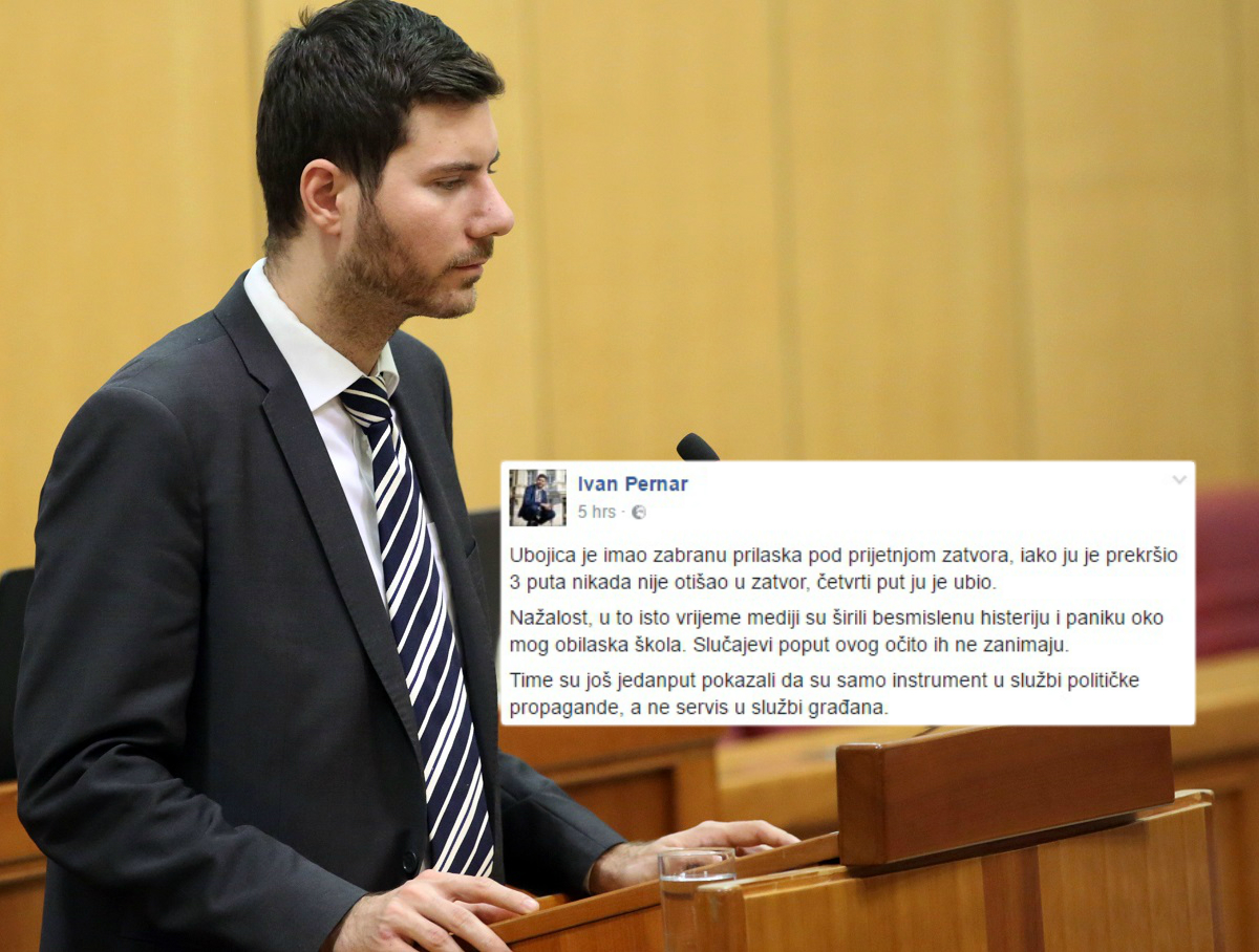 Pernar je brutalno ubojstvo djevojke iskoristio za osobnu promociju i obračun s medijima