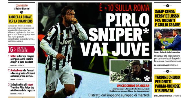 Svjetske naslovnice: "Snajper" Pirlo i Chelseajeva sramota