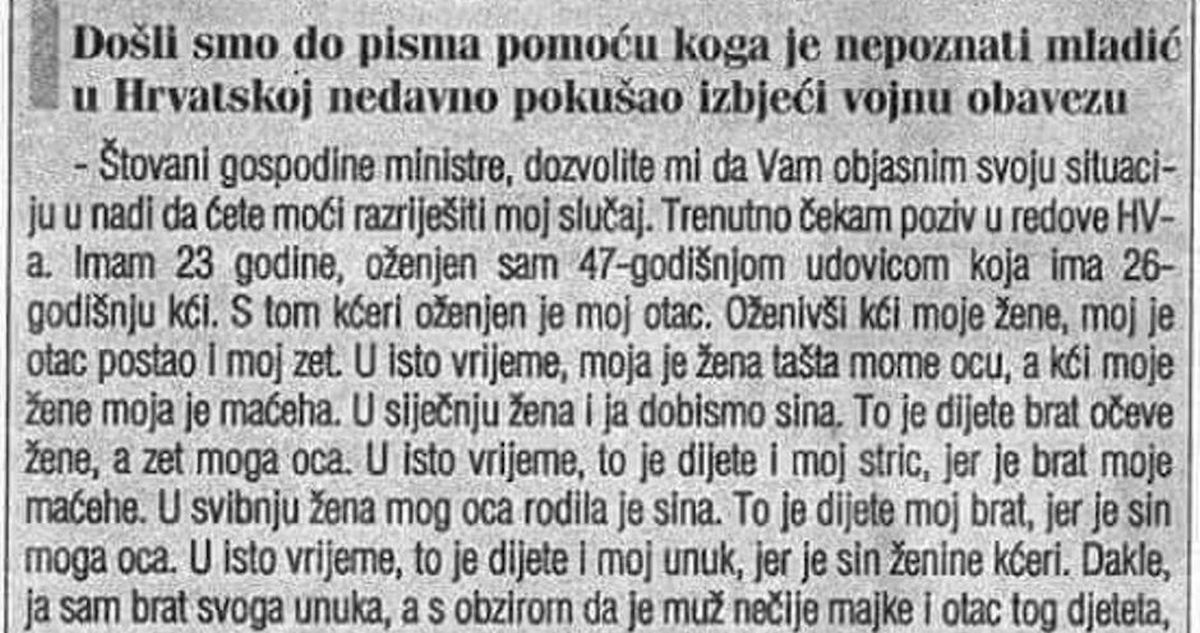Hrvatskom se ponovno širi genijalna ispričnica za vojni rok