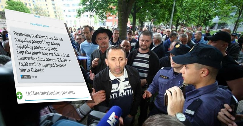 POGLEDAJTE SMS Bandić je na prosvjednike u Savici poslao ratne veterane