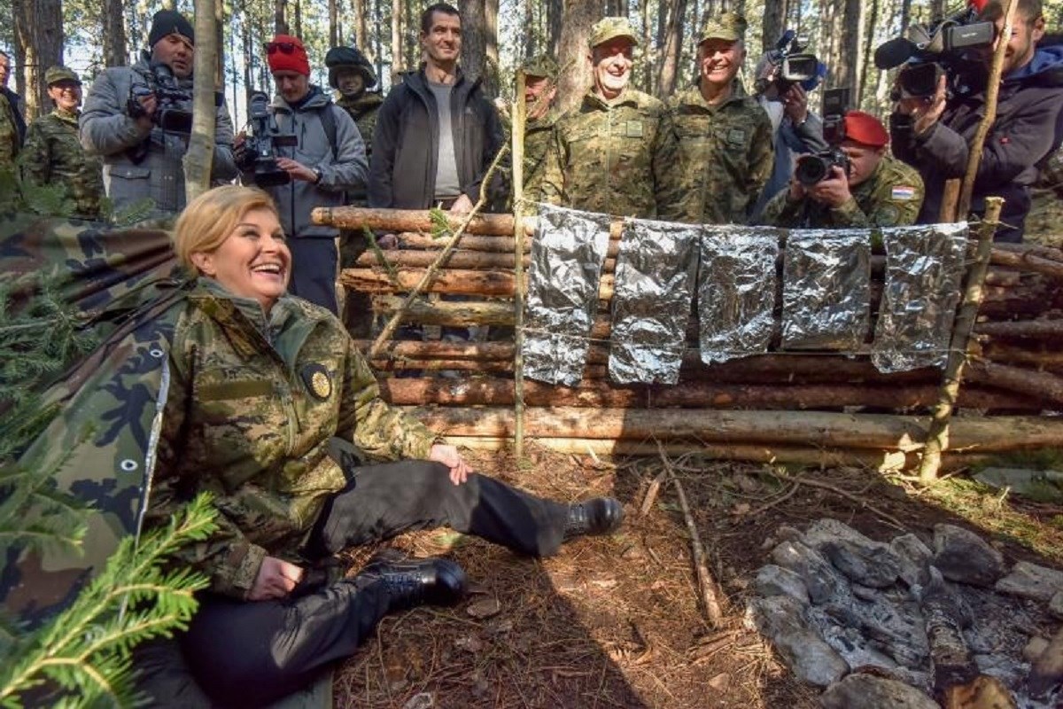 FOTO Kolinda o vojnom roku iz vlastitog iskustva: U mjesec dana se definitivno može puno naučiti