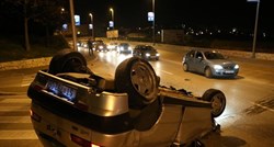 Jedna osoba ozlijeđena u prevrtanju automobila u Splitu
