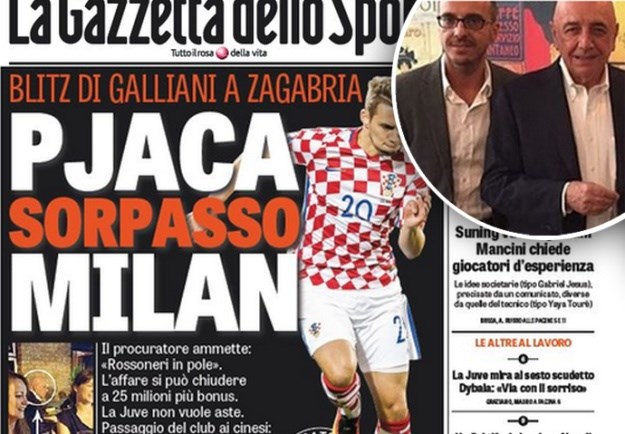 Galliani posjetio Mamića i ručao s Pjacinim menadžerom: Milan spremio 20 milijuna eura