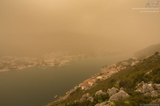 FOTO Fascinantna pojava nad Dubrovnikom: Pogledajte grad pod pustinjskom olujom