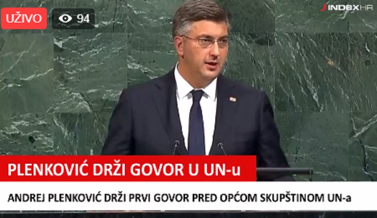 VIDEO Plenković održao govor u UN-u: "Morali smo izaći iz arbitraže sa Slovenijom"