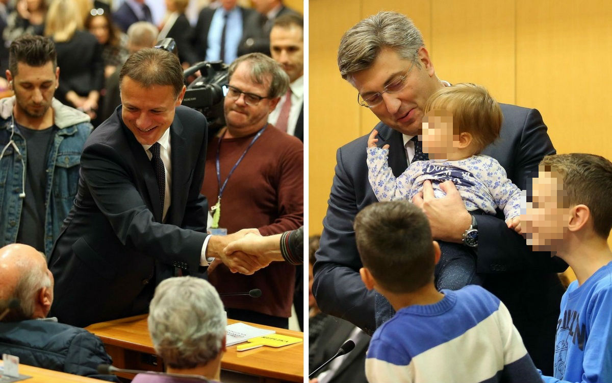 VIDEO Plenković i Jandroković se prenemagali po Saboru, sve dok Njonju nije napala jedna starica