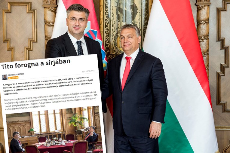 Mađarski medij o sastanku Plenkovića i Orbana: "Ako Ina ode Rusima, Tito će se okrenuti u grobu"