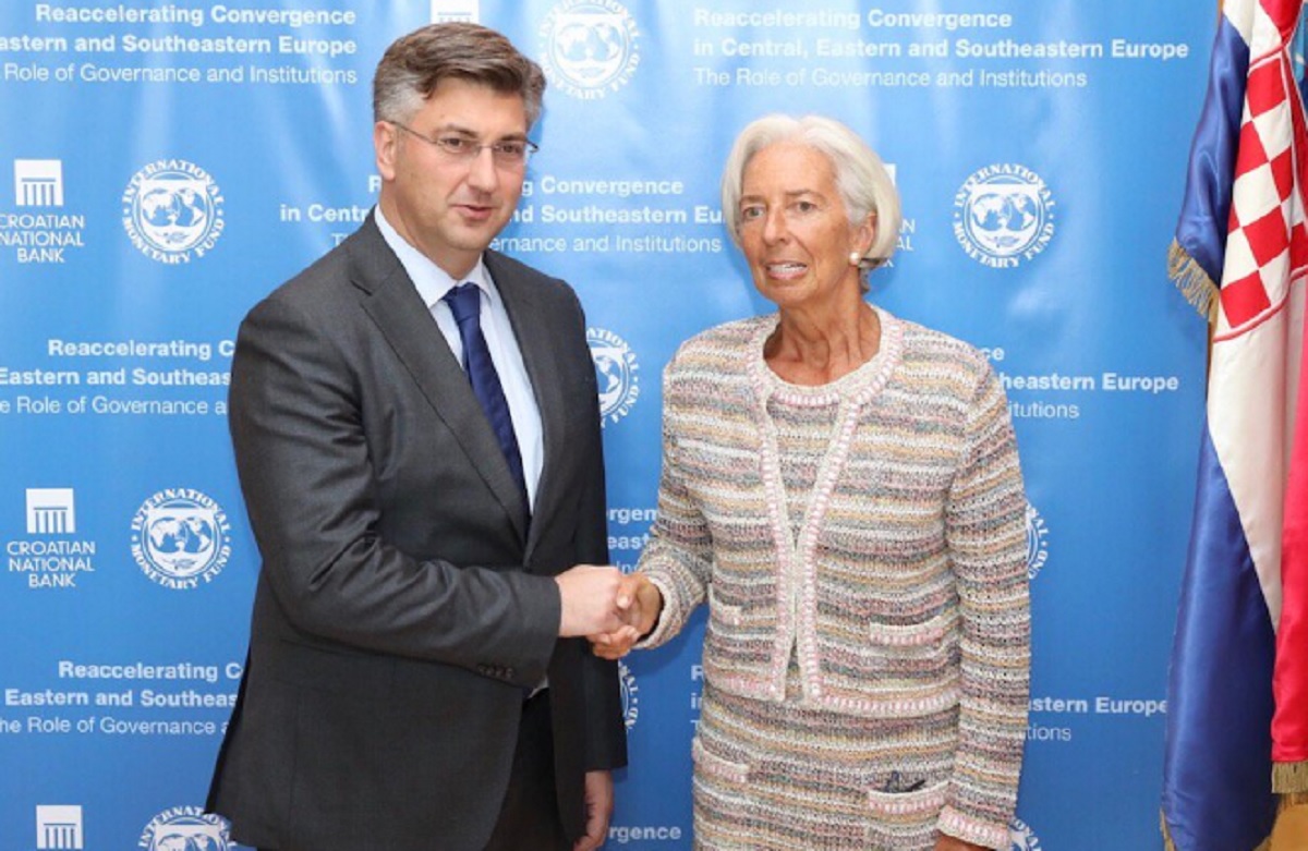 Plenković se sastao sa šeficom MMF-a, nisu davali izjave