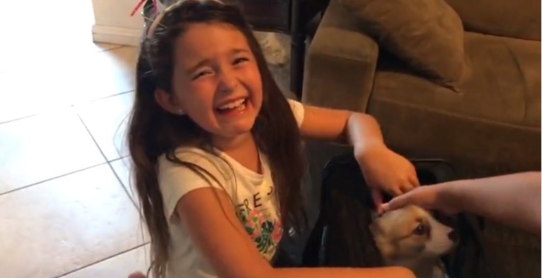 VIDEO Kada je ugledala svog novog psića, rasplakala se od sreće