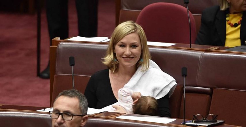 "Baš sam ponosna što je moja kćer prva beba koja se nahranila u parlamentu"