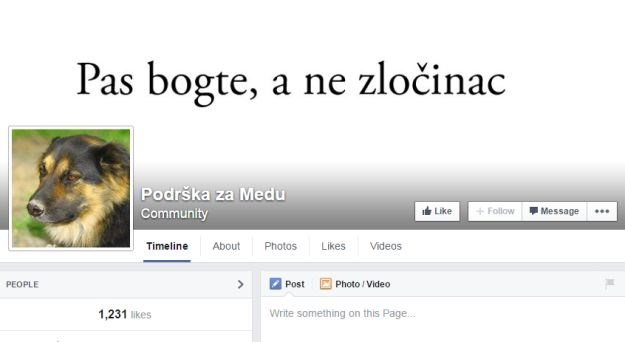 "Pas, a ne zločinac": Sve je veći broj ljudi (i ljubimaca) uz lajavog Medu