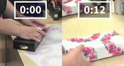 VIDEO Evo kako savršeno zamotati poklon u samo 12 sekundi (Japanci imaju super trik)
