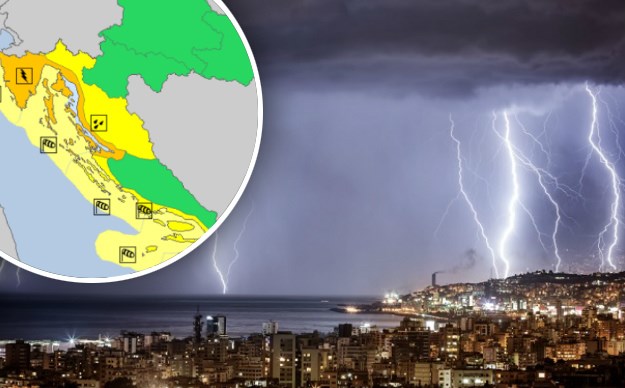 Meteoalarm objavio narančasto upozorenje: Na Jadranu mogući pljuskovi s grmljavinom