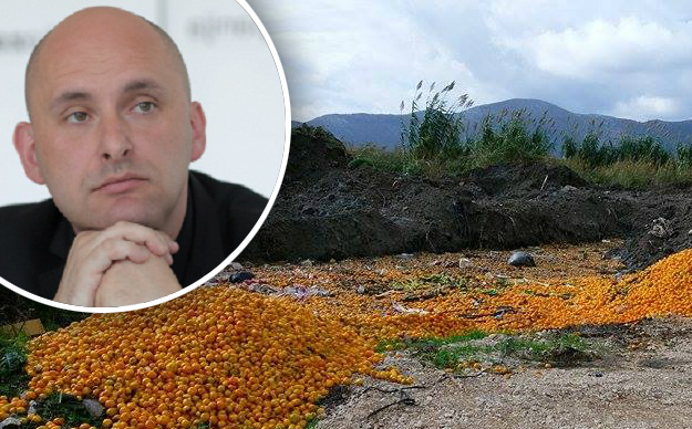 Slike brda bačenih mandarina stigle i do ministra, Tolušić najavio istragu