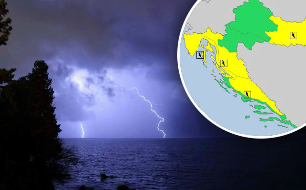 Novo upozorenje Meteoalarma: Nakon sunca opet oluje - i tako će biti cijeli tjedan