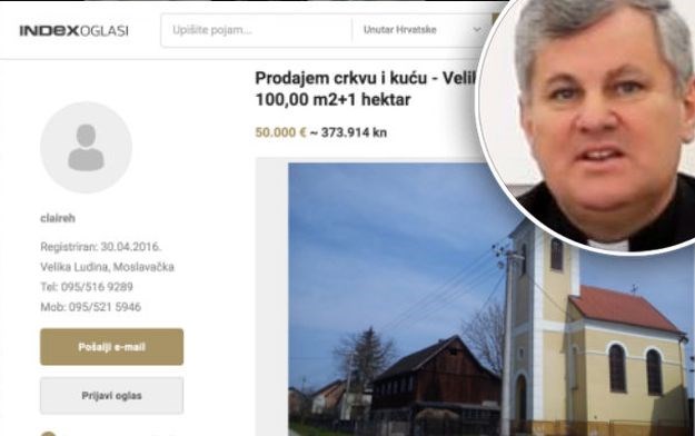 Biskup Košić diže tužbu zbog oglasa za prodaju crkve, vlasnica: Prvo sam nudila njima, odbili su me
