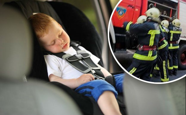 Beba ostala zaključana u vrućem autu u Krapini, spasili je vatrogasci