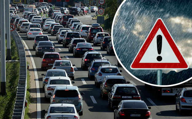 KILOMETARSKE KOLONE NA A1 Kod Posedarja kolona duga 13, kod Lučkog pet kilometara