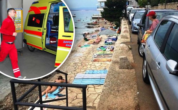 Strašna nesreća u Selcu: Baka s bebom pala sa šetnice na kamenitu plažu, dijete u kritičnom stanju