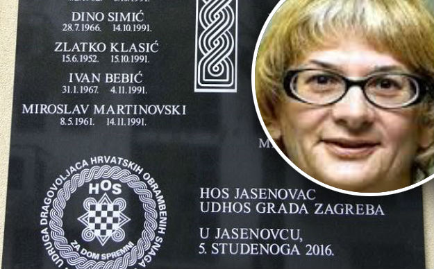 HDZ-ova načelnica Jasenovca o ploči s ustaškim pozdravom: "Što je tu sporno?"