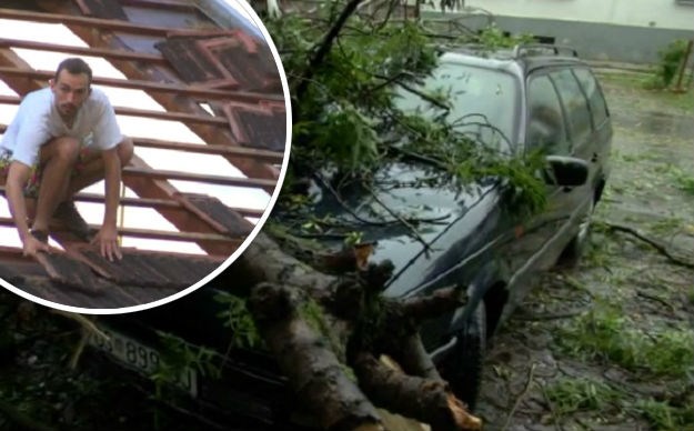 FOTO Pogledajte razmjere štete u Slavoniji: Poplavljene kuće, porušena drveća, potrgani krovovi...