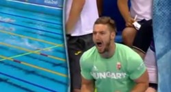 VIDEO Muž i trener svojom urnebesnom reakcijom zasjenio olimpijsko zlato mađarske plivačice