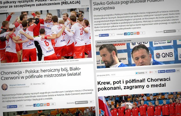 Poljski mediji slave: "Krv, znoj i polufinale! Naši heroji pobijedili moćnu Hrvatsku!"