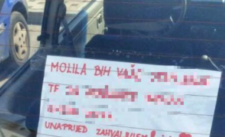 Oduševit će vas poruka koju je jedna vozačica početnica iz Splita zalijepila na svoj automobil