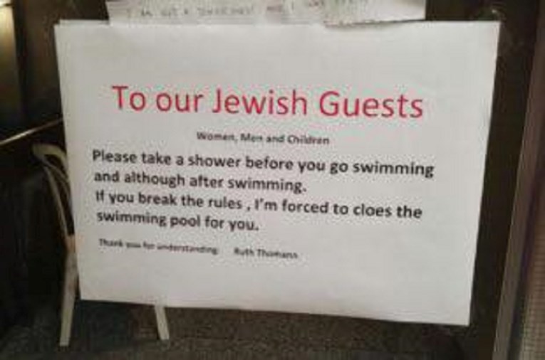 U švicarskom hotelu od Židova traže da se istuširaju prije ulaska u bazen: "Ovo je kao holokaust"