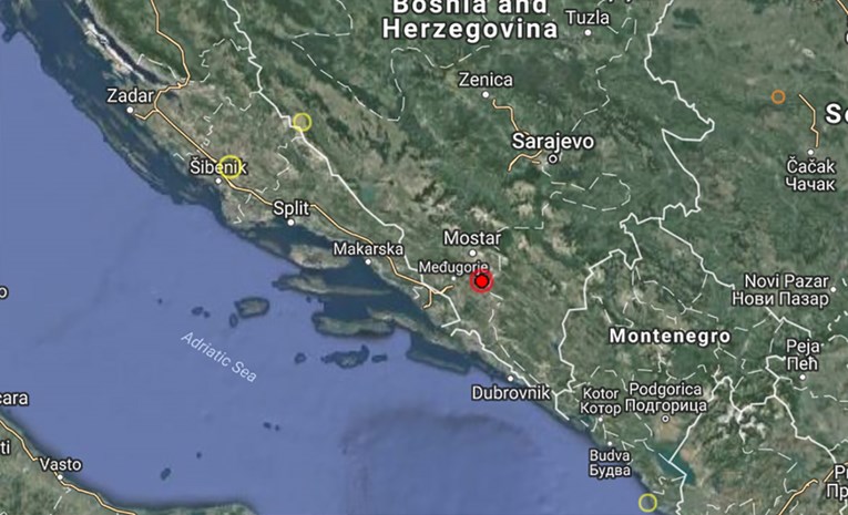Tresla se cijela Dalmacija, epicentar jakog potresa bio je kod Međugorja