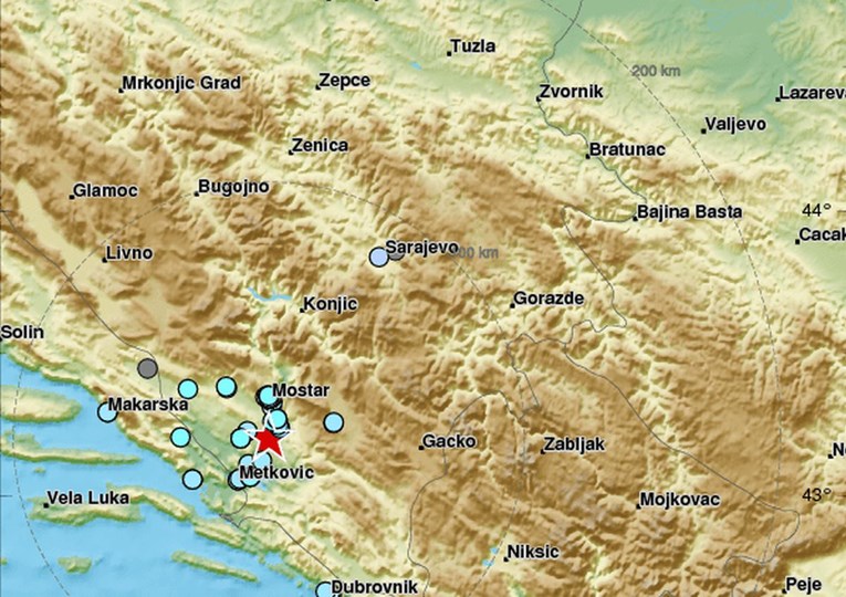 Potres u BiH zatresao i Dubrovnik