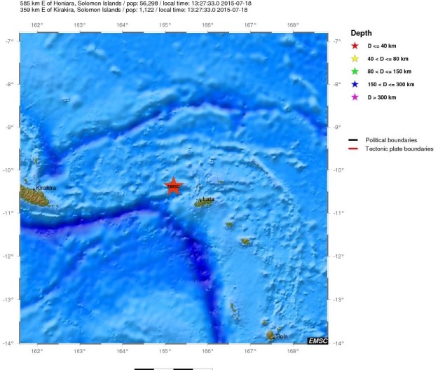 Jak potres kod Solomonskih otoka