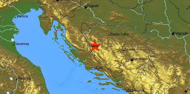 Potres jačine 3,8 stupnjeva prema Richteru zatresao BiH, osjetio se i u Kninu