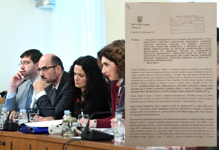 HDZ zaustavio Istražno povjerenstvo za Agrokor, Miljenić tvrdi da je ovo najtužniji dan u Saboru