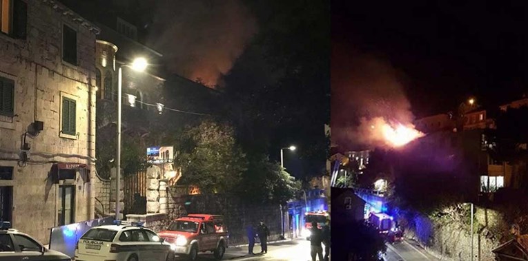 VIDEO U požar u Dubrovniku ozlijeđeni vatrogasac i jedna starija osoba