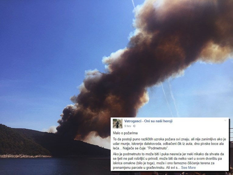 Status o podmetnutim požarima širi se Fejsom: "Što se viče? Srbi, naravno"