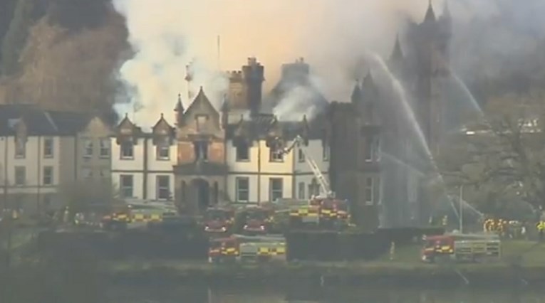VIDEO Požar progutao luksuzni hotel u Škotskoj, poginule dvije osobe