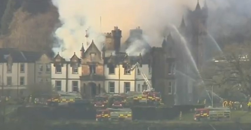 VIDEO Požar progutao luksuzni hotel u Škotskoj, poginule dvije osobe