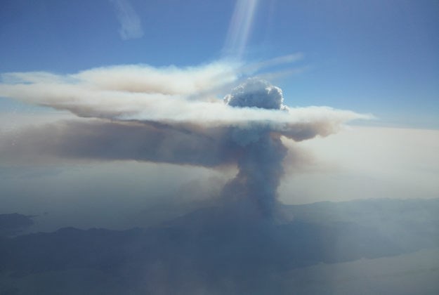 Pogledajte kako požar na Pelješcu izgleda na 5000 metara visine