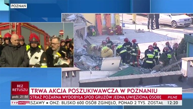 VIDEO Srušila se zgrada u Poljskoj, najmanje troje mrtvih i 22 ozlijeđenih