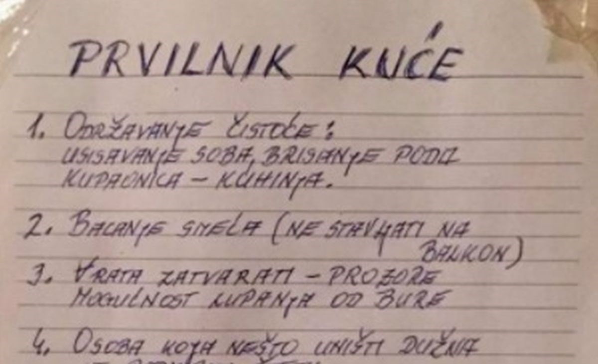 "Ne bih mogla izdržati minute": Je li pravilnik ovog stanodavca pretjeran ili sasvim normalan?